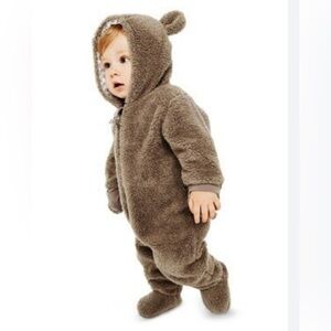 baby bear brown  one piece pajama  onesie / costume